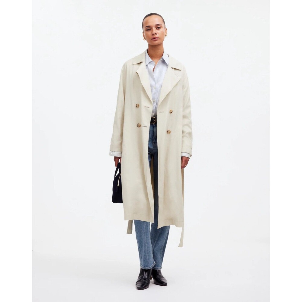 Madewell Cream Trench Coat